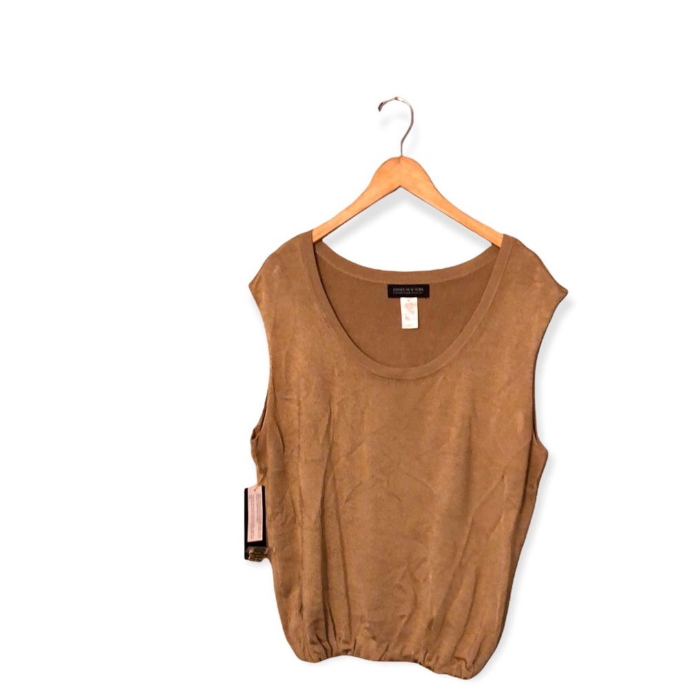 Size 3X Jones New York Collection Woman gold sleeveless top